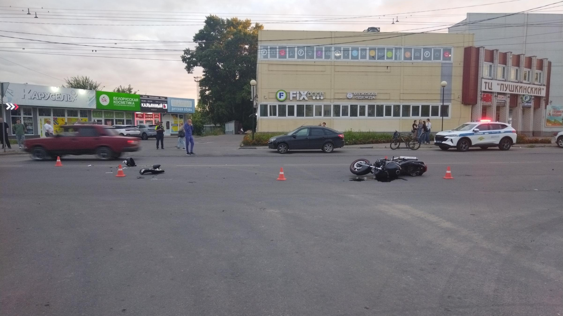 ГАИ сообщила о гибели 31-летнего мотоциклиста в ДТП на Пушкина в Брянске 