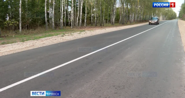 В Рогнединском районе обновили более 10 км автодороги